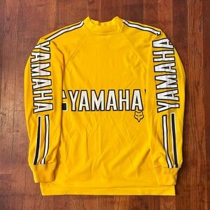 Vintage Yamaha Fox Racing ‘70s Motocross Moto Yellow Longsleeve Shirt